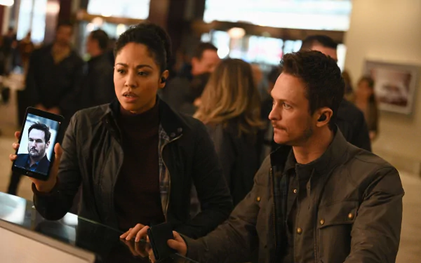 Finola Jones Riann Steele Bryan Beneventi Jonathan Tucker TV Show debris HD Desktop Wallpaper | Background Image