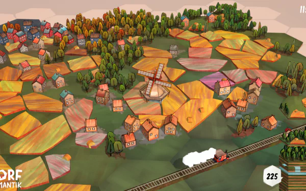 video game Dorfromantik HD Desktop Wallpaper | Background Image