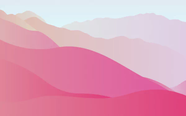 minimalist pink artistic mountain preppy HD Desktop Wallpaper | Background Image