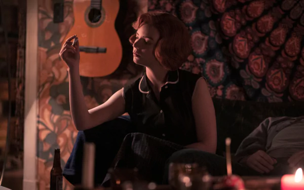 Beth Harmon Anya Taylor-Joy TV Show The Queen's Gambit HD Desktop Wallpaper | Background Image