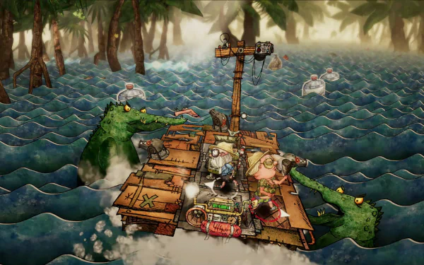 video game Trash Sailors HD Desktop Wallpaper | Background Image