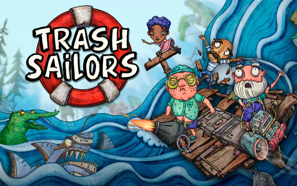 video game Trash Sailors HD Desktop Wallpaper | Background Image