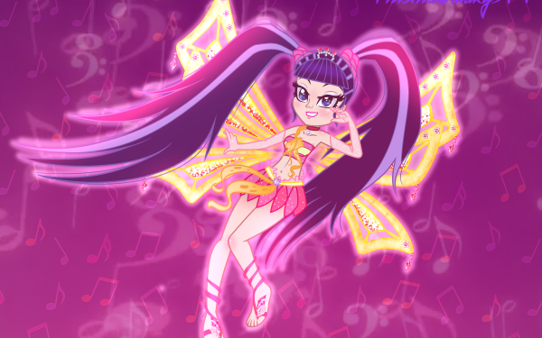 TV Show Crossover Musa My Little Pony: Equestria Girls Winx Club Fairy Twintails HD Wallpaper | Background Image