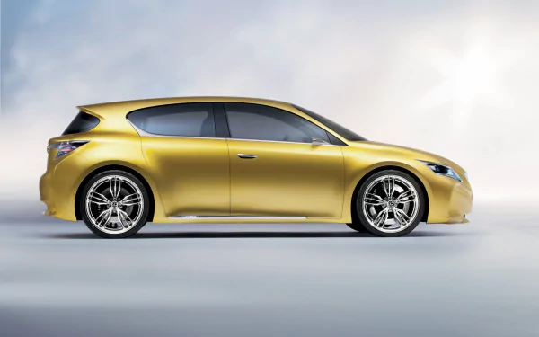  Yellow 2009 Lexus LF-Ch Compact Concept