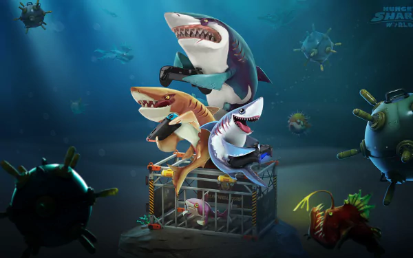 Hungry Shark World video game HD Desktop Wallpaper | Background Image