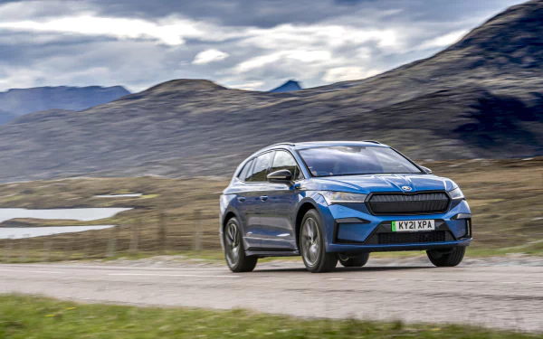  Blue Škoda Enyaq Sportline iV 80