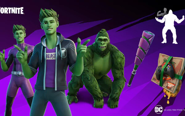Garfield Logan Beast Boy video game Fortnite HD Desktop Wallpaper | Background Image