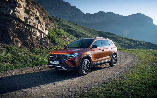  Orange 2021 Volkswagen Taos "JOY!" 4MOTION