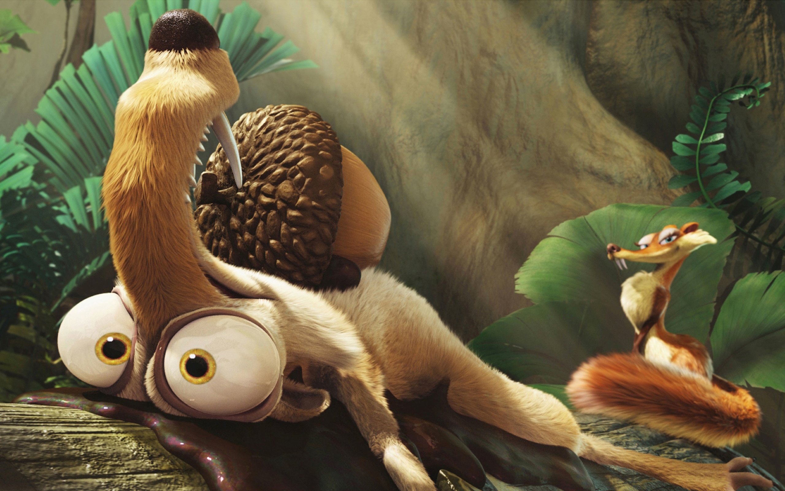Vibrant Ice Age: Dawn of the Dinosaurs movie wallpaper