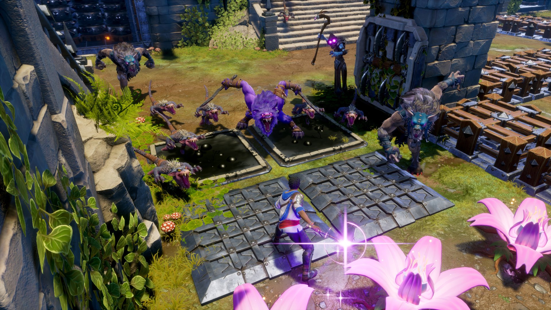 HD wallpaper of Orcs Must Die! 3 video game with vibrant graphics and gameplay scene for desktop background.