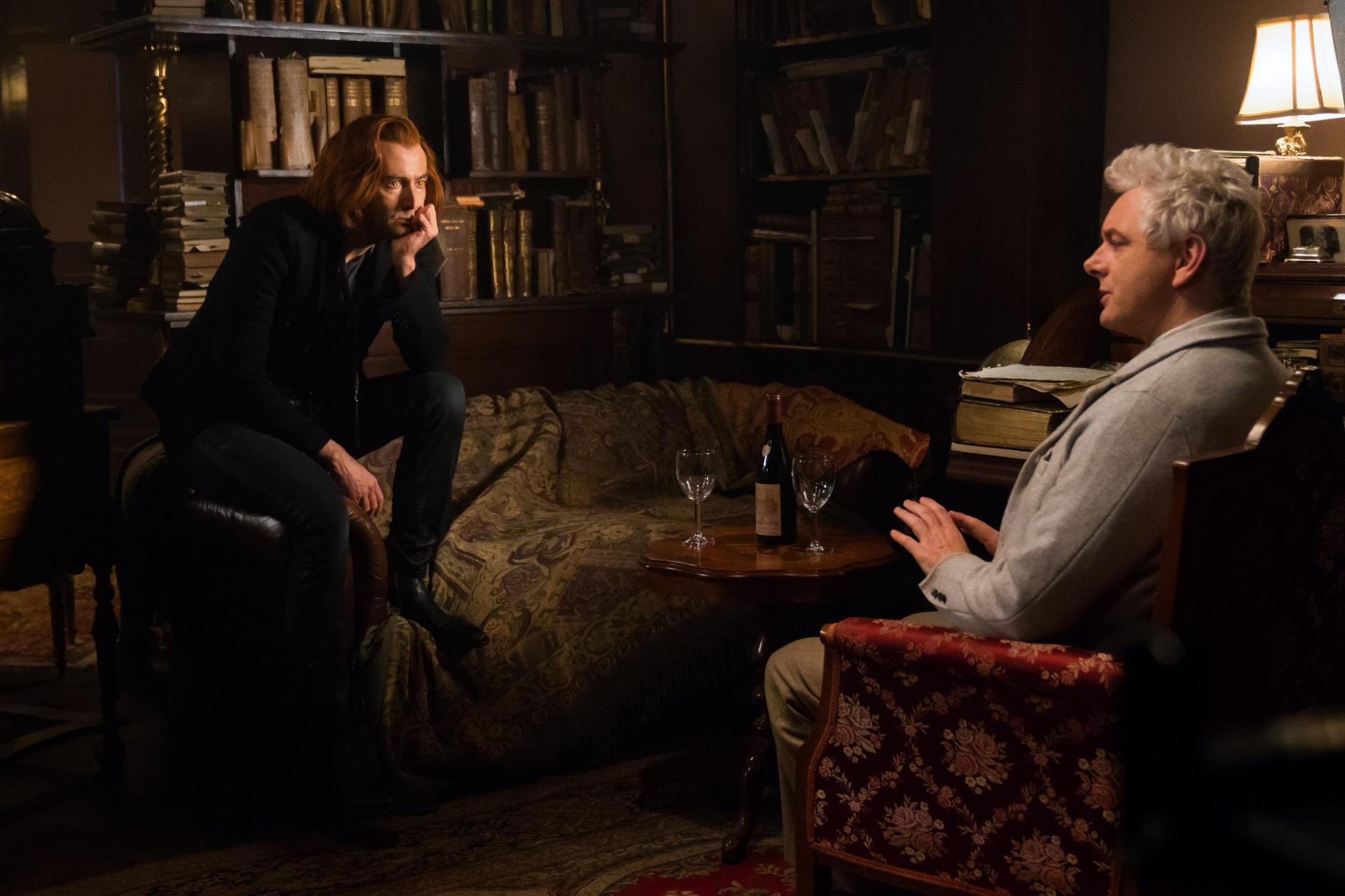 Download David Tennant Michael Sheen Crowley (Good Omens) Aziraphale (Good Omens) TV Show Good Omens HD Wallpaper