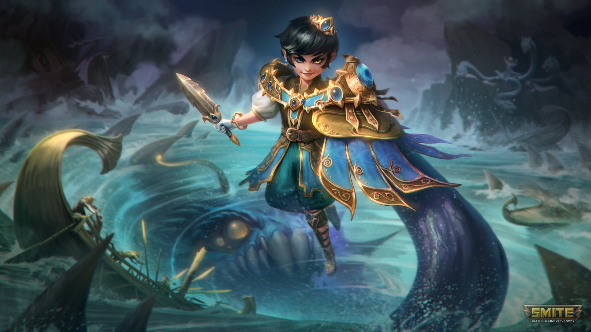 Download Charybdis (Smite) Video Game Smite 4k Ultra HD Wallpaper