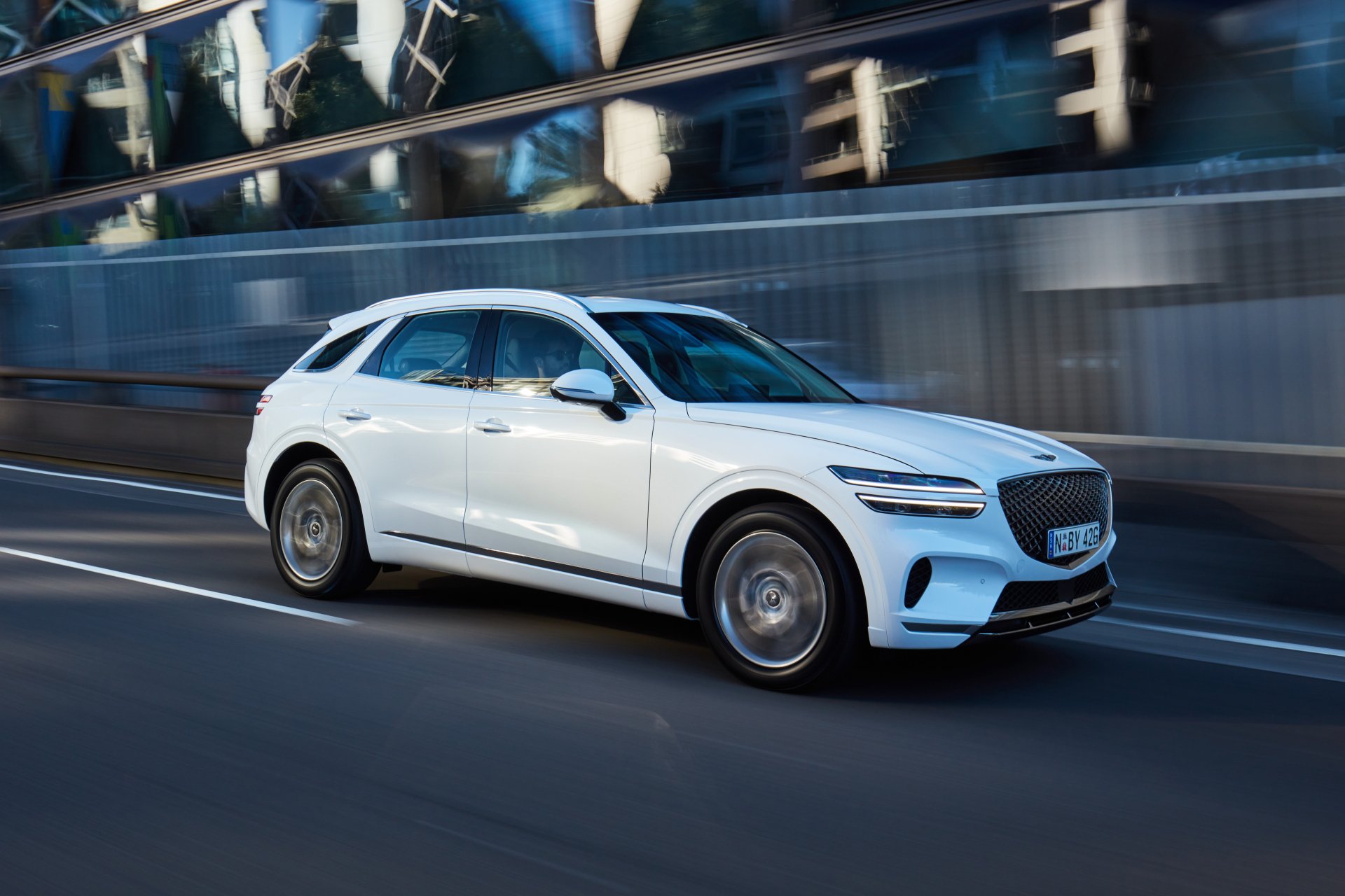 Download SUV Vehicle Genesis GV70 4k Ultra HD Wallpaper