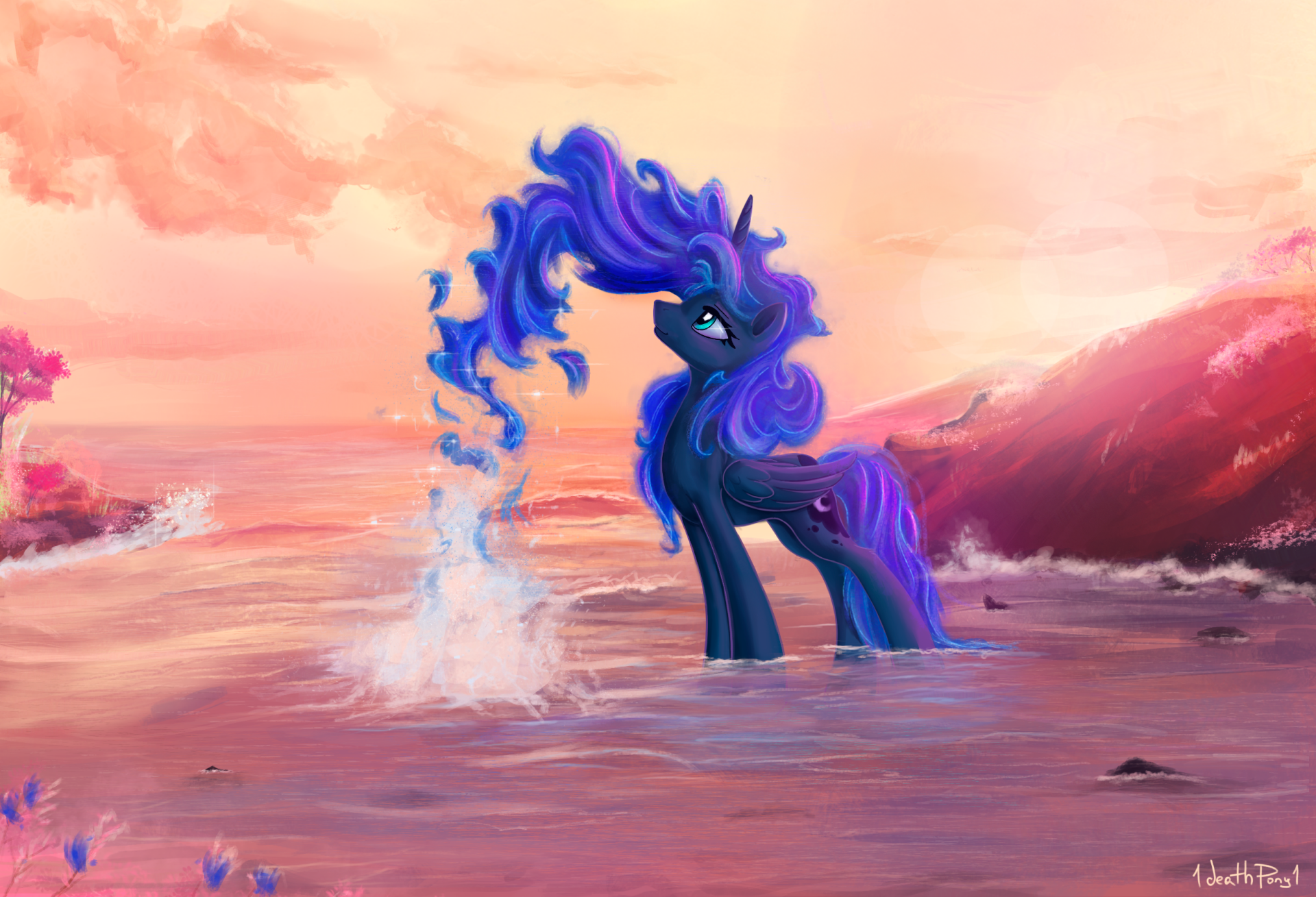 Download Pony Princess Luna TV Show My Little Pony: Friendship Is Magic HD Wallpaper by 1deathpony1