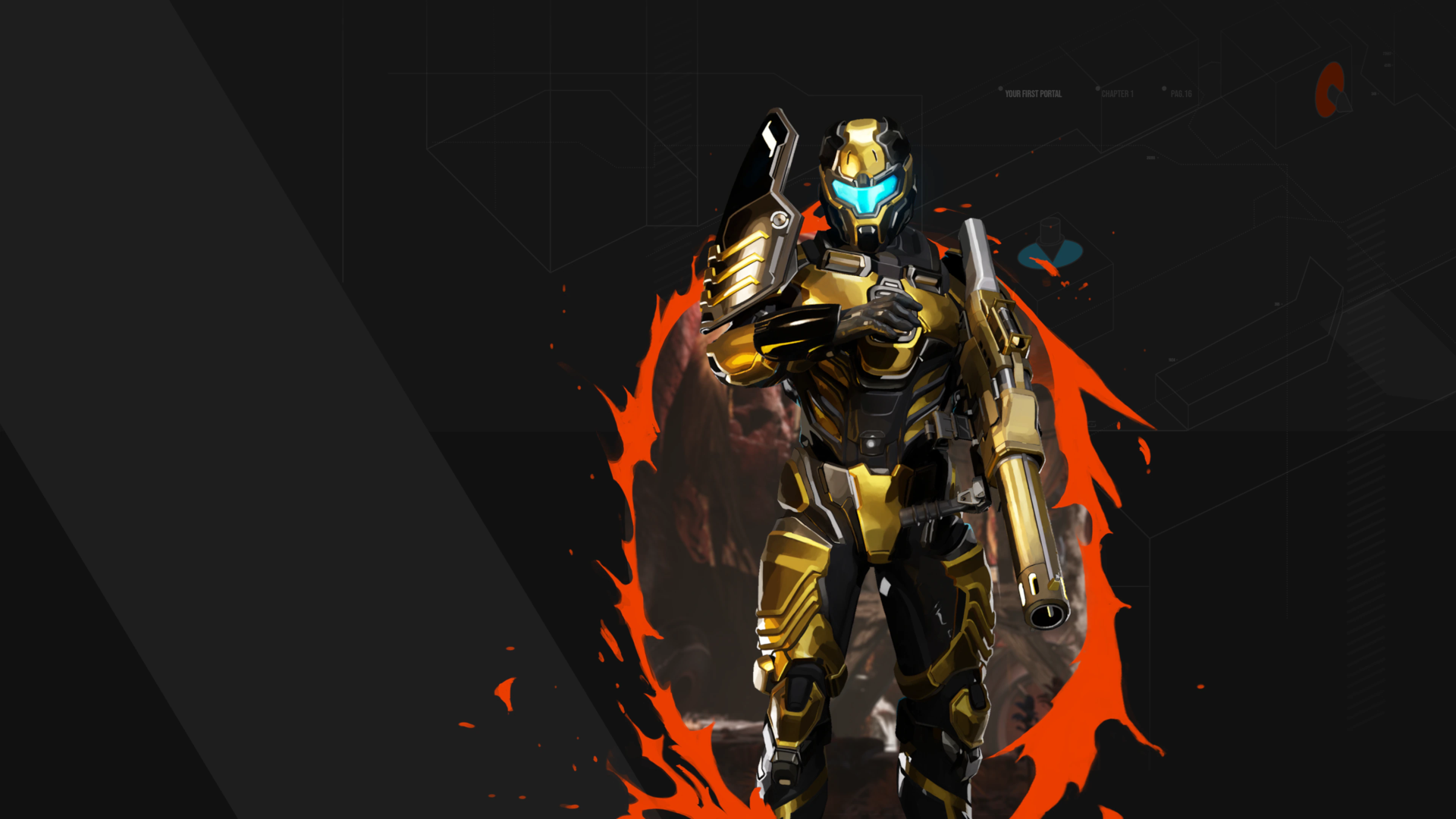 Download Video Game Splitgate HD Wallpaper