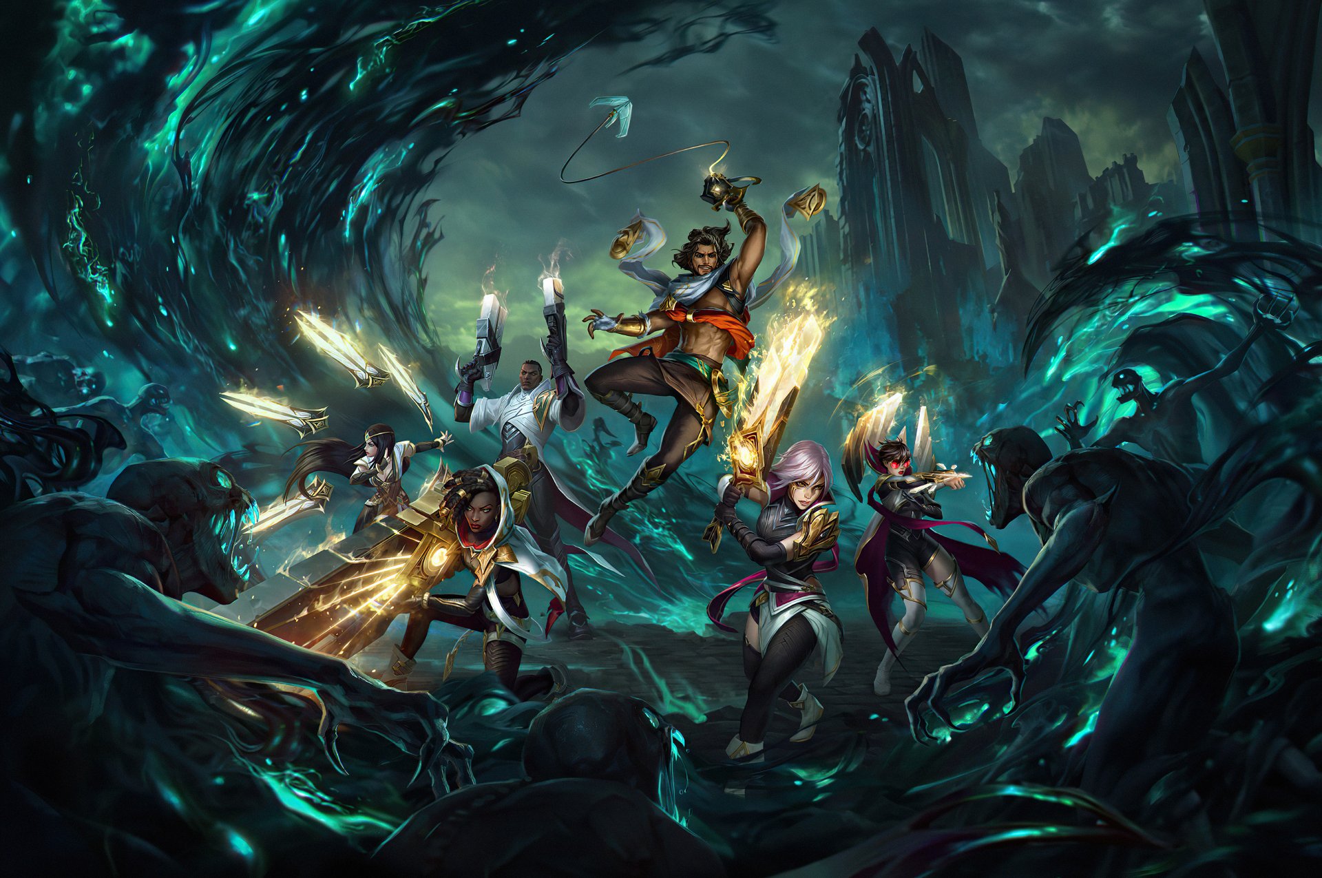 League of Legends Epic Battle 4K Wallpaper • GamePhD