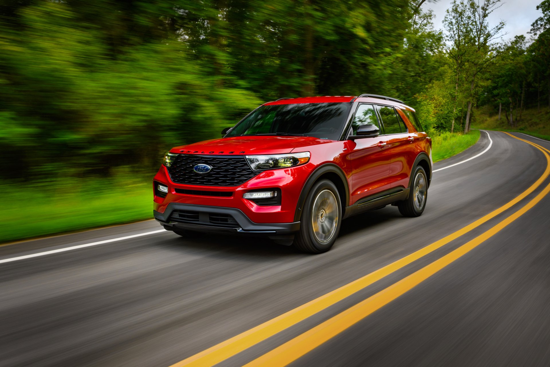 Download SUV Ford Explorer Vehicle Ford Explorer ST-Line 4k Ultra HD Wallpaper
