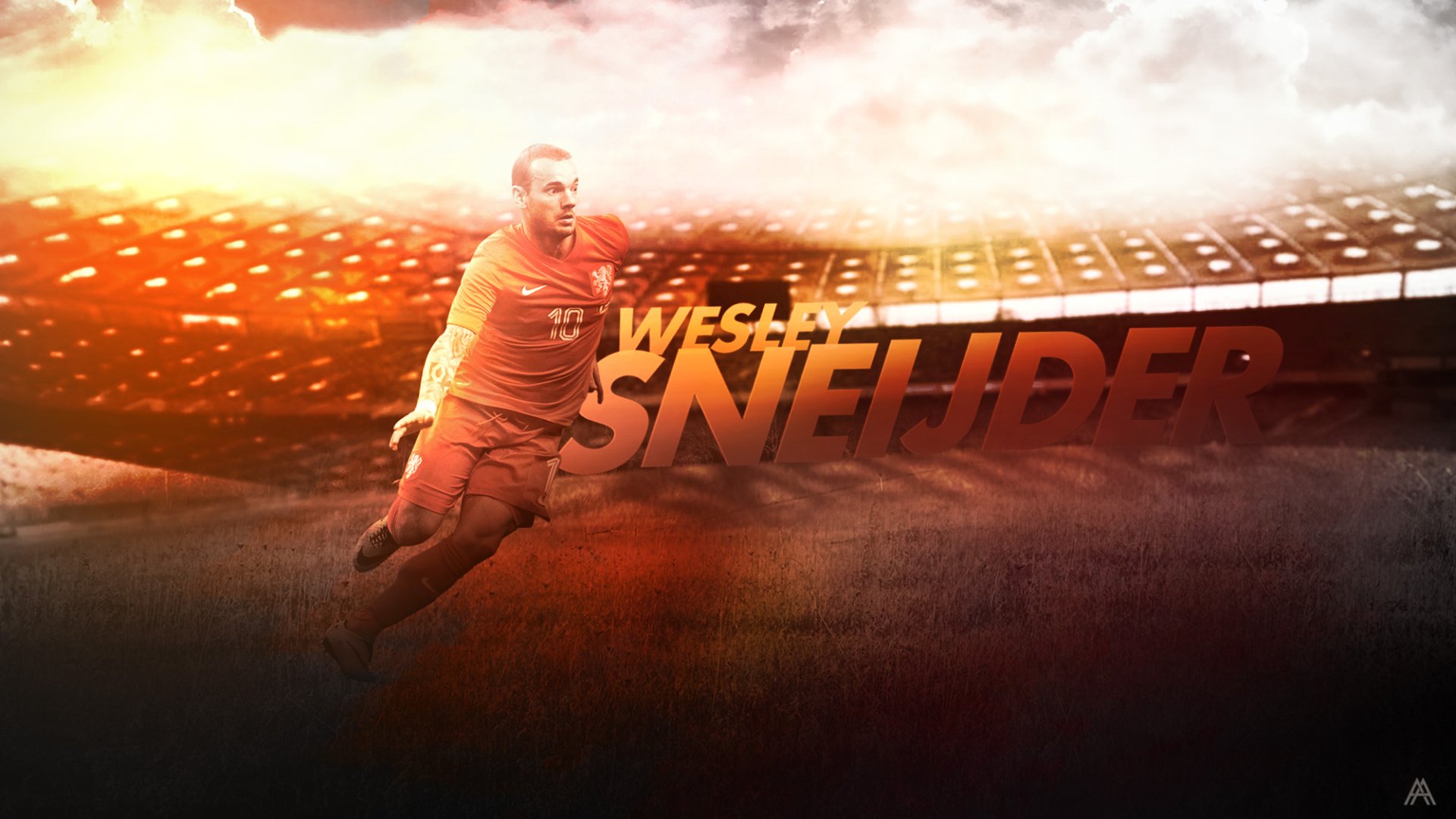 Download Netherlands National Football Team Wesley Sneijder Sports  HD Wallpaper
