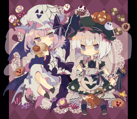 Youmu Konpaku Yuyuko Saigyouji Anime Touhou HD Desktop Wallpaper | Background Image