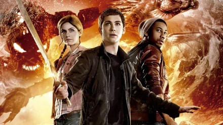 Brandon T. Jackson Alexandra Daddario Logan Lerman movie Percy Jackson: Sea Of Monsters HD Desktop Wallpaper | Background Image