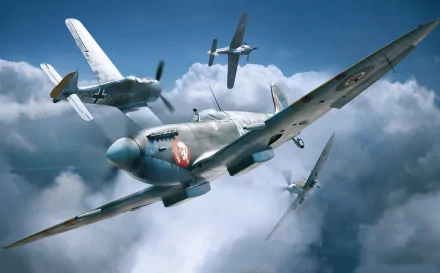 warplane military Supermarine Spitfire HD Desktop Wallpaper | Background Image