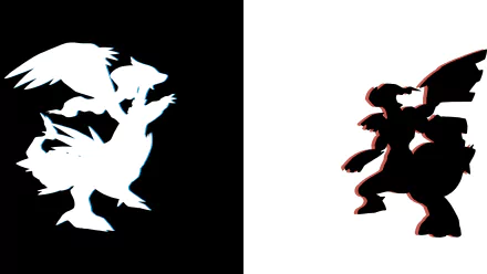Pokemon Zekrom (Pokemon) Reshiram (Pokémon) video game Pokemon: Black and White HD Desktop Wallpaper | Background Image