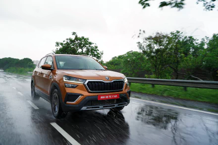 SUV vehicle Skoda Kushaq HD Desktop Wallpaper | Background Image