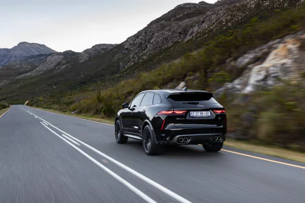  2021 Black Jaguar F-Pace SVR