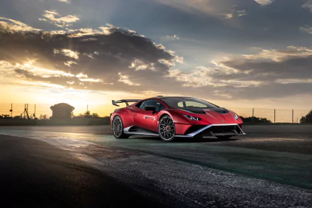 supercar vehicle Lamborghini Huracán STO HD Desktop Wallpaper | Background Image