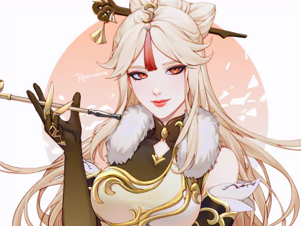 Ningguang (Genshin Impact) video game Genshin Impact HD Desktop Wallpaper | Background Image