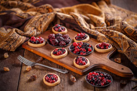 tartlet berry food dessert HD Desktop Wallpaper | Background Image