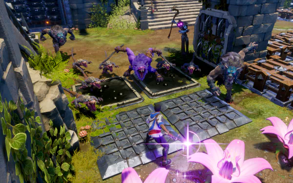 HD wallpaper of Orcs Must Die! 3 video game with vibrant graphics and gameplay scene for desktop background.