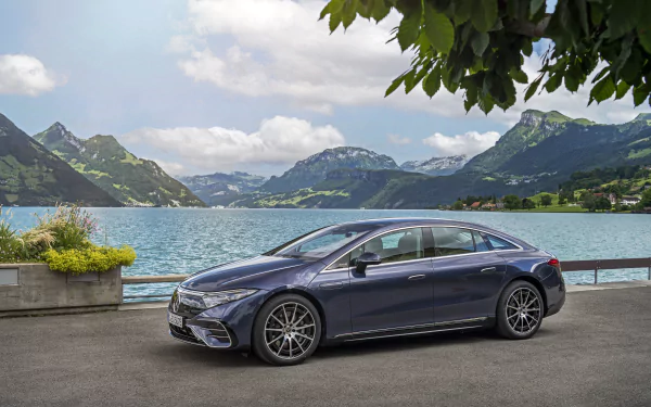  Blue 2021 Mercedes-Benz EQS 450+ AMG Line (V297)