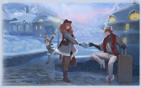 Tonia (Genshin Impact) Teucer (Genshin Impact) Tartaglia Childe (Genshin Impact) video game Genshin Impact HD Desktop Wallpaper | Background Image