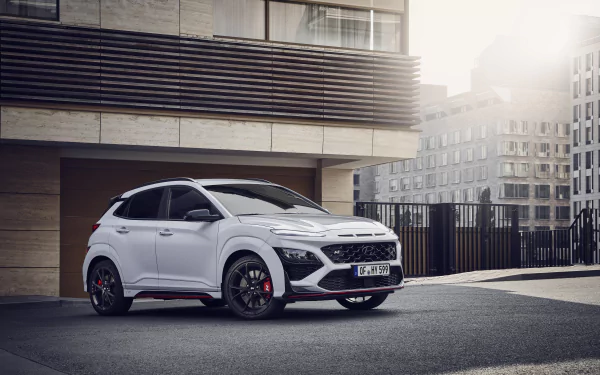  White Hyundai Kona N (OS)
