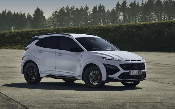  White Hyundai Kona N (OS)