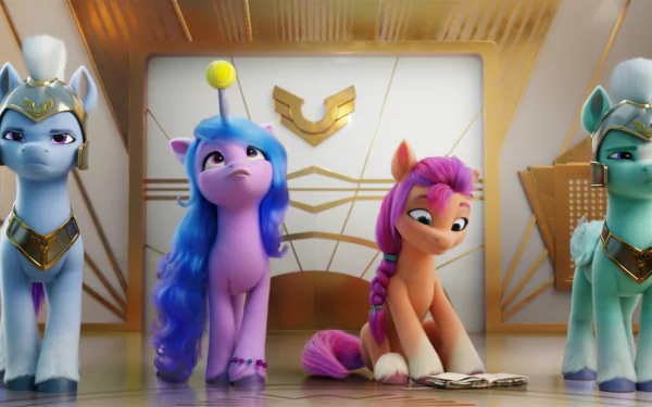 Izzy Moonbow Sunny Starscout movie My Little Pony: A New Generation HD Desktop Wallpaper | Background Image
