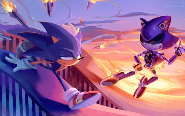 Video Game Sonic the Hedgehog Sonic Metal Sonic HD Wallpaper | Background Image