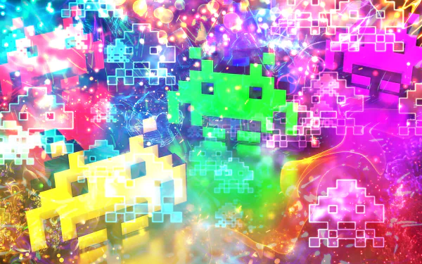 video game Space Invaders HD Desktop Wallpaper | Background Image
