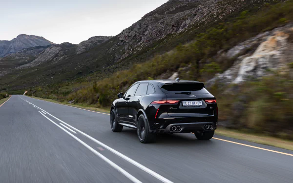  2021 Black Jaguar F-Pace SVR