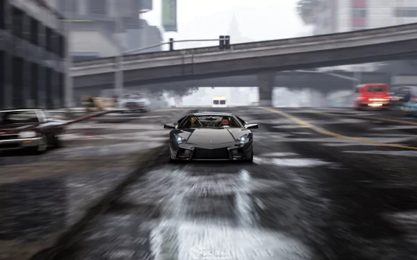 Lamborghini Reventon video game Grand Theft Auto V HD Desktop Wallpaper | Background Image