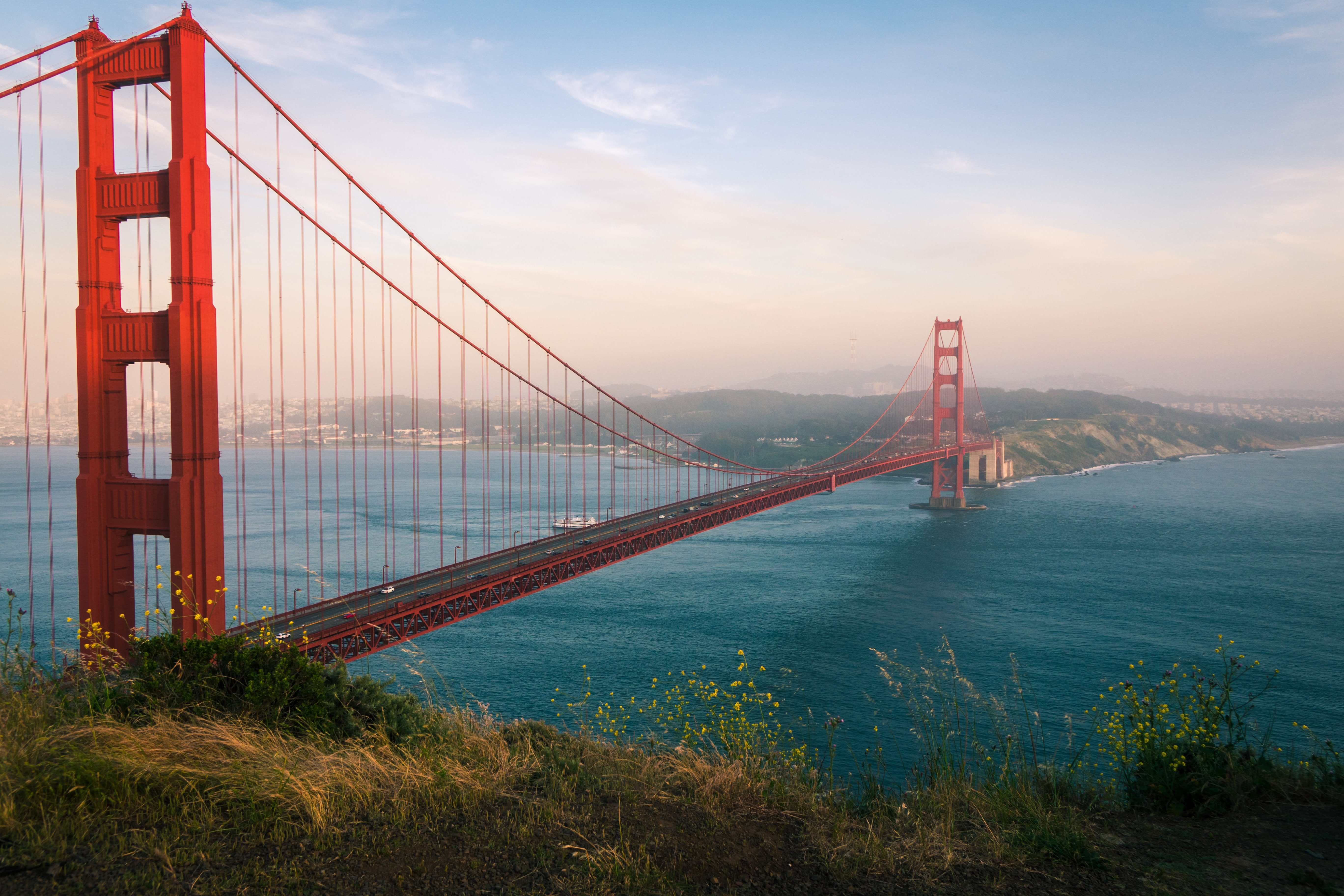 Golden Gate 4k Ultra HD Wallpaper by Trent Erwin