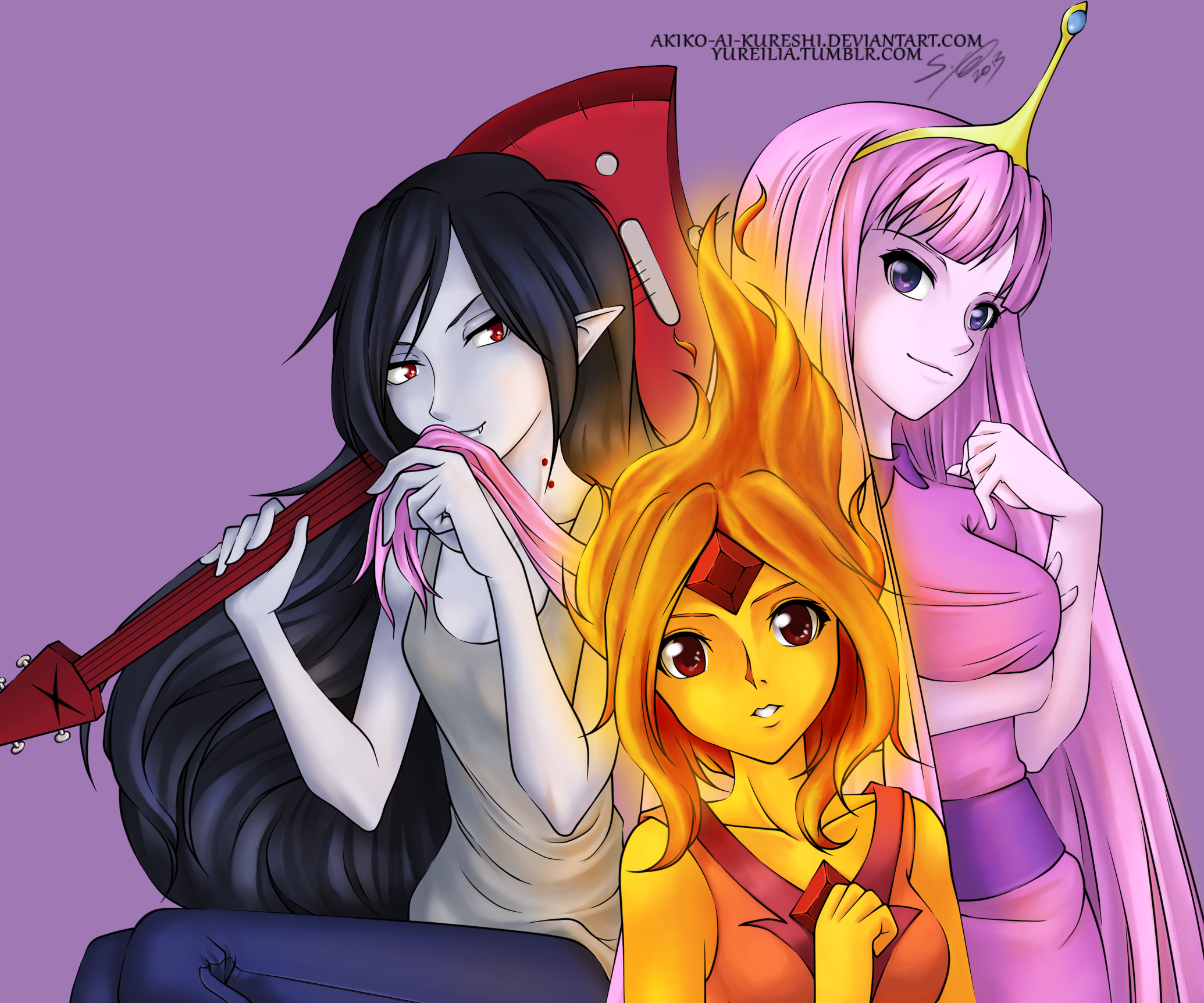 Flame princess and marceline