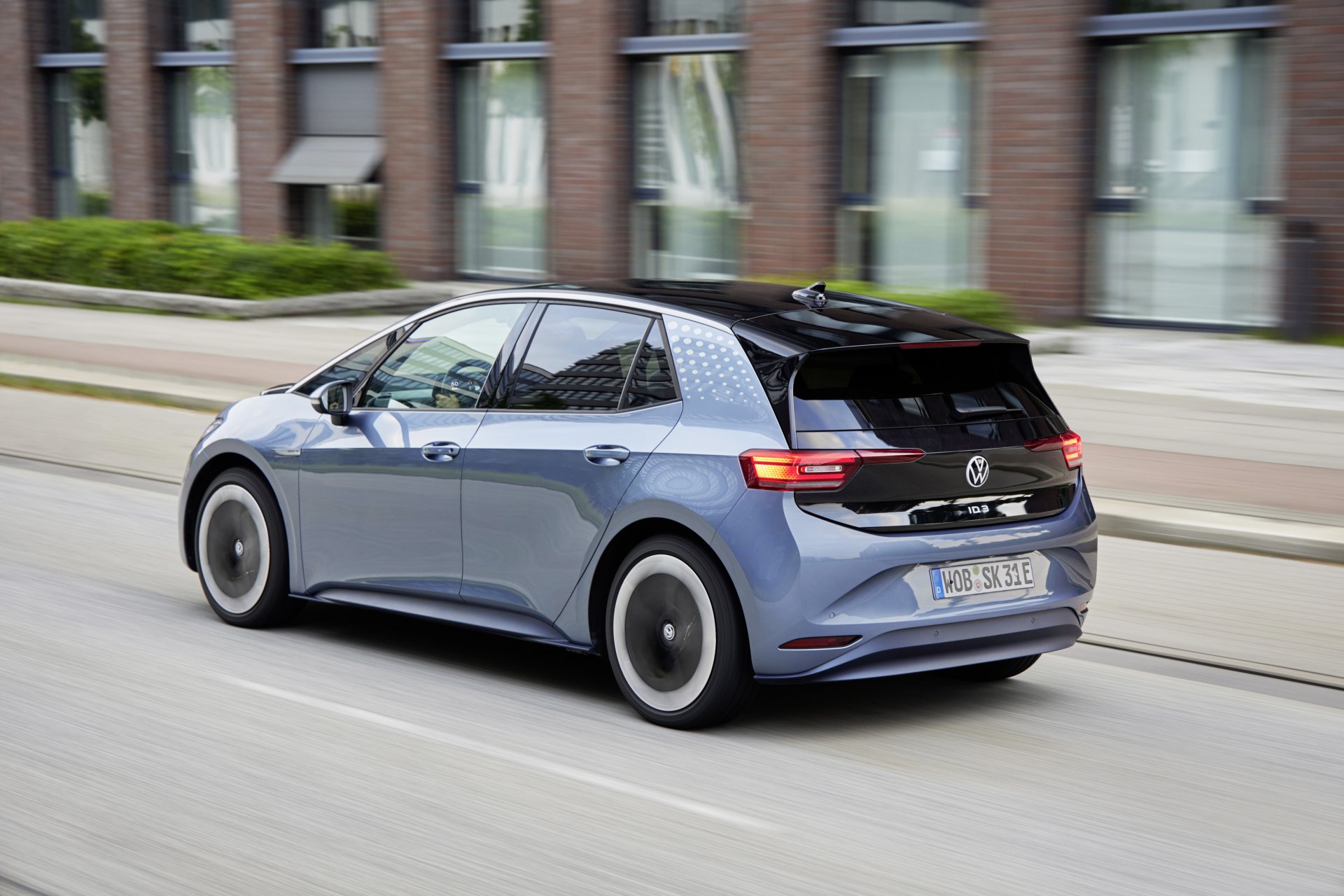 Download Compact Car Electric Car Volkswagen ID.3 Pro S Vehicle Volkswagen ID.3 4k Ultra HD Wallpaper