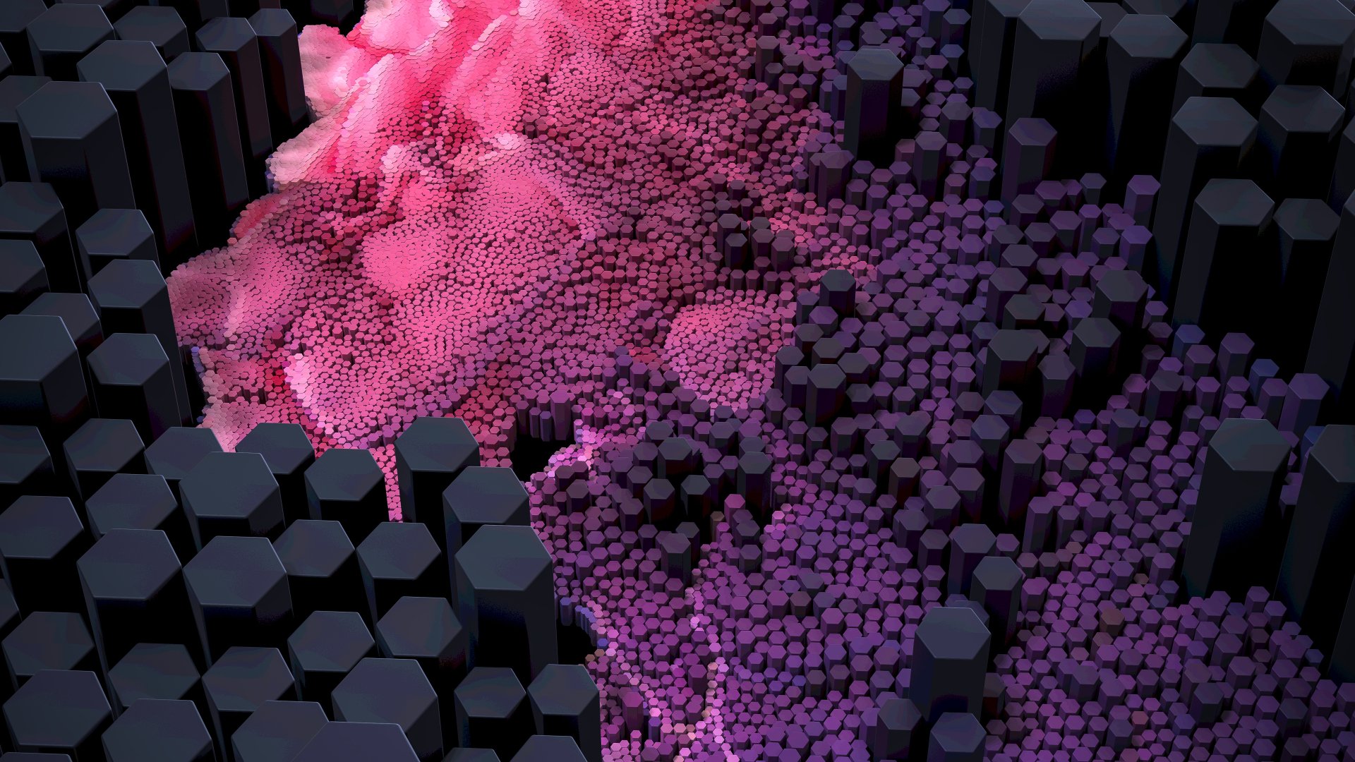 Download Hexagon Artistic 3D Art 4k Ultra HD Wallpaper by kuzy62