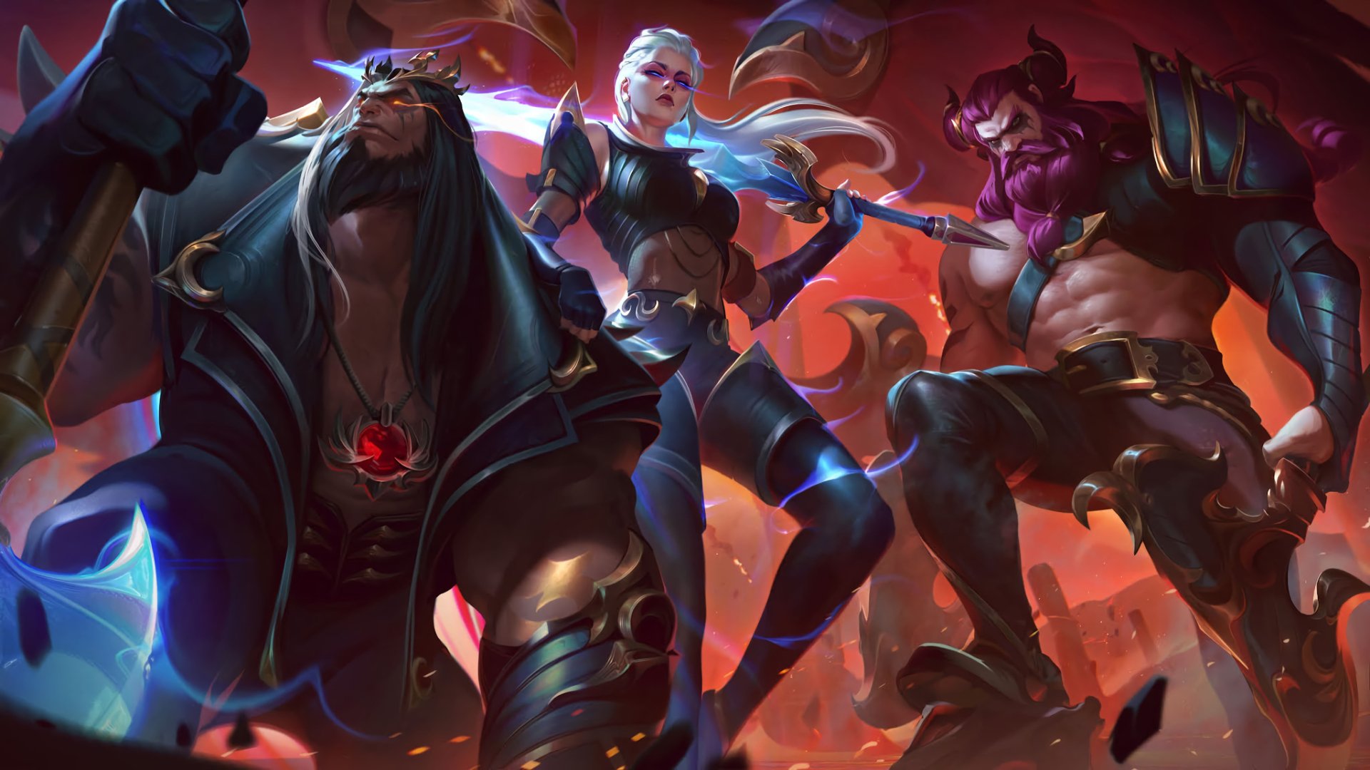 Download Kayle (League Of Legends) Yorick (League Of Legends) Pentakill (League Of Legends) Olaf (League Of Legends) Video Game League Of Legends HD Wallpaper