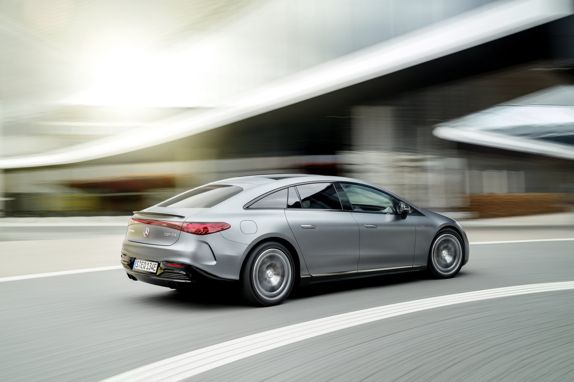 Download Electric Car Mercedes-AMG EQS 53 Vehicle Mercedes-AMG E 53 4k Ultra HD Wallpaper