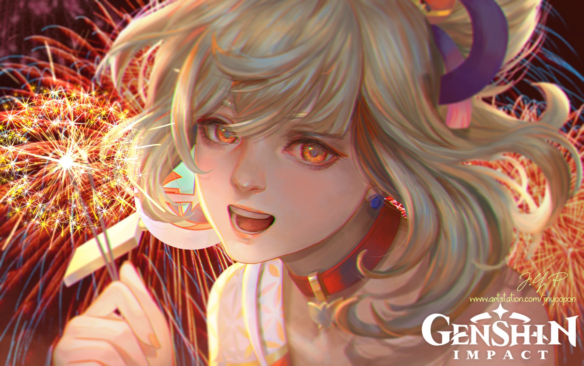 Download Yoimiya (Genshin Impact) Video Game Genshin Impact HD Wallpaper by Jin Yoo Pon