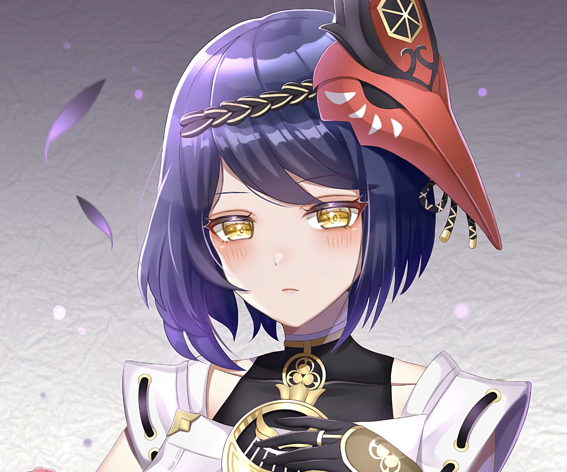 Download Kujou Sara Video Game Genshin Impact HD Wallpaper by nero