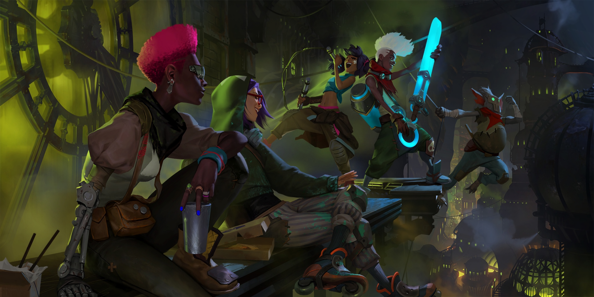 Download Ekko (League Of Legends) Video Game Legends Of Runeterra Zaun (League Of Legends) HD Wallpaper